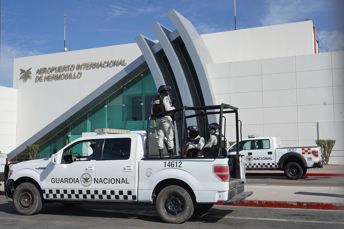 La Guardia Nacional vigila permanentemente el Aeropuerto Internacional de Hermosillo Sonora
