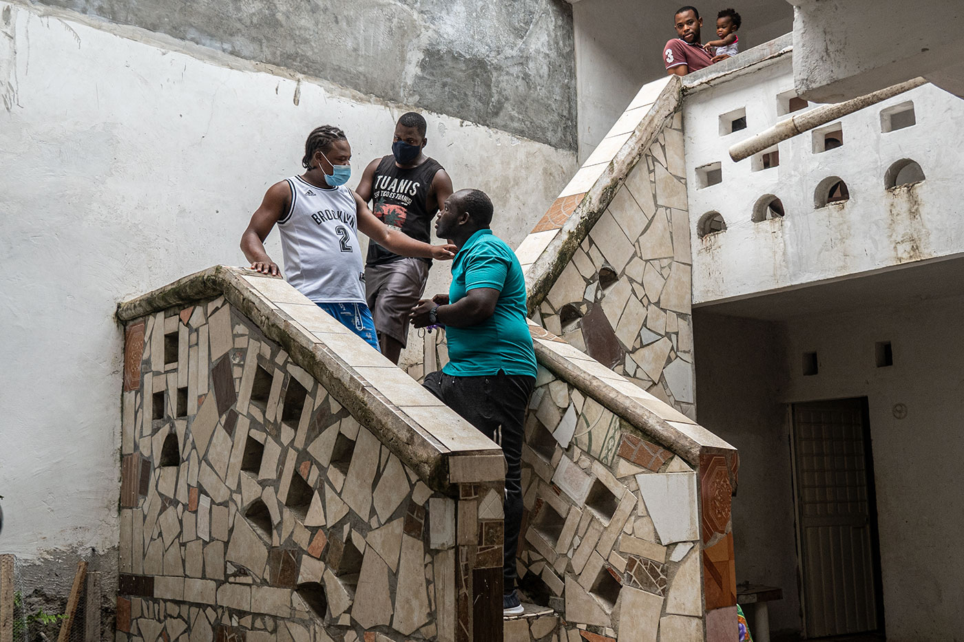 Cuarterías, donde viven cientos de personas migrantes haitianas en Tapachula, Chiapas.