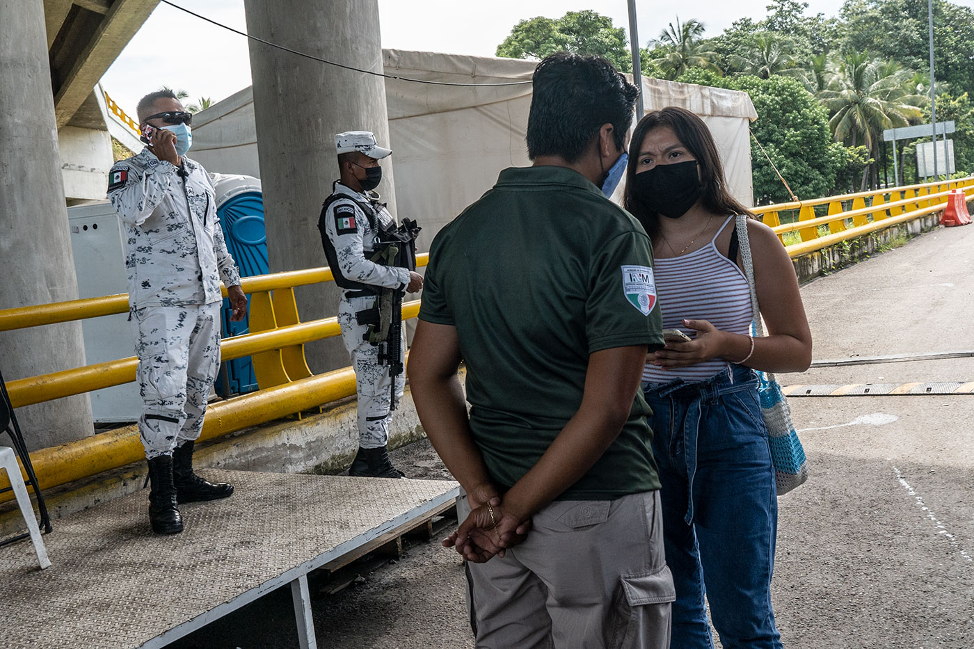 Los interrogatorios del INM y la Guardia Nacional se incrementaron en Tapachula.