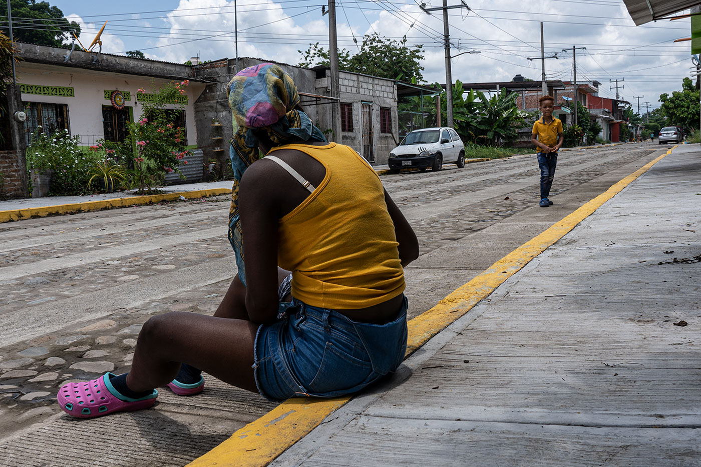 Algunas familias de personas migrantes haitianas prefieren vivir en las periferias de Tapachula, para evitar ser acosados por autoridades migratorias y policiales de México.